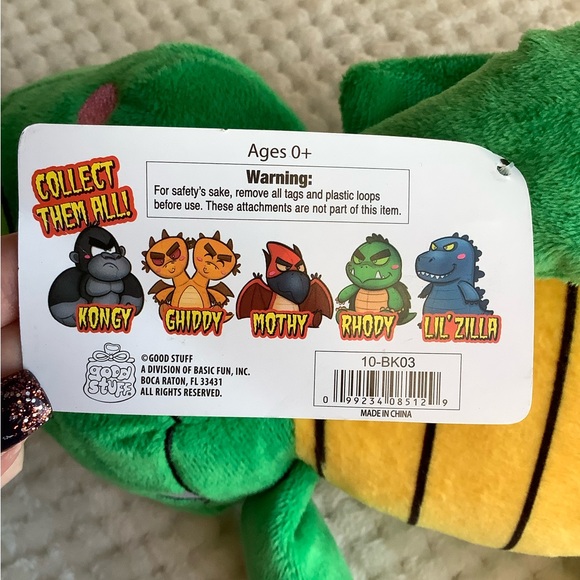 Japanese Monster Mania Rhody Monster Plush Toy Stuffed Animal NWT - Picture 7 of 11